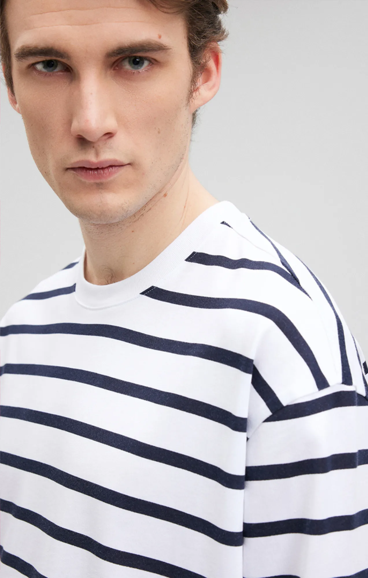 STRIPED LONG SLEEVE T-SHIRT IN NAVY BLAZER sold by Mavi product image thumbnail 5