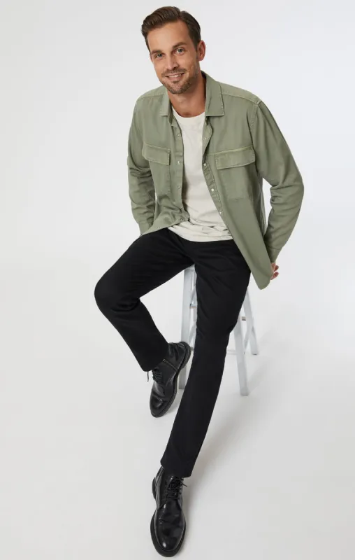 MARCUS SLIM STRAIGHT LEG IN DOUBLE BLACK SUPERMOVE sold by Mavi