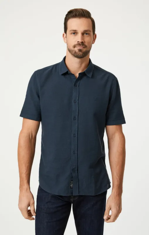 SHORT SLEEVE BUTTON-UP SHIRT IN TOTAL ECLIPSE sold by Mavi