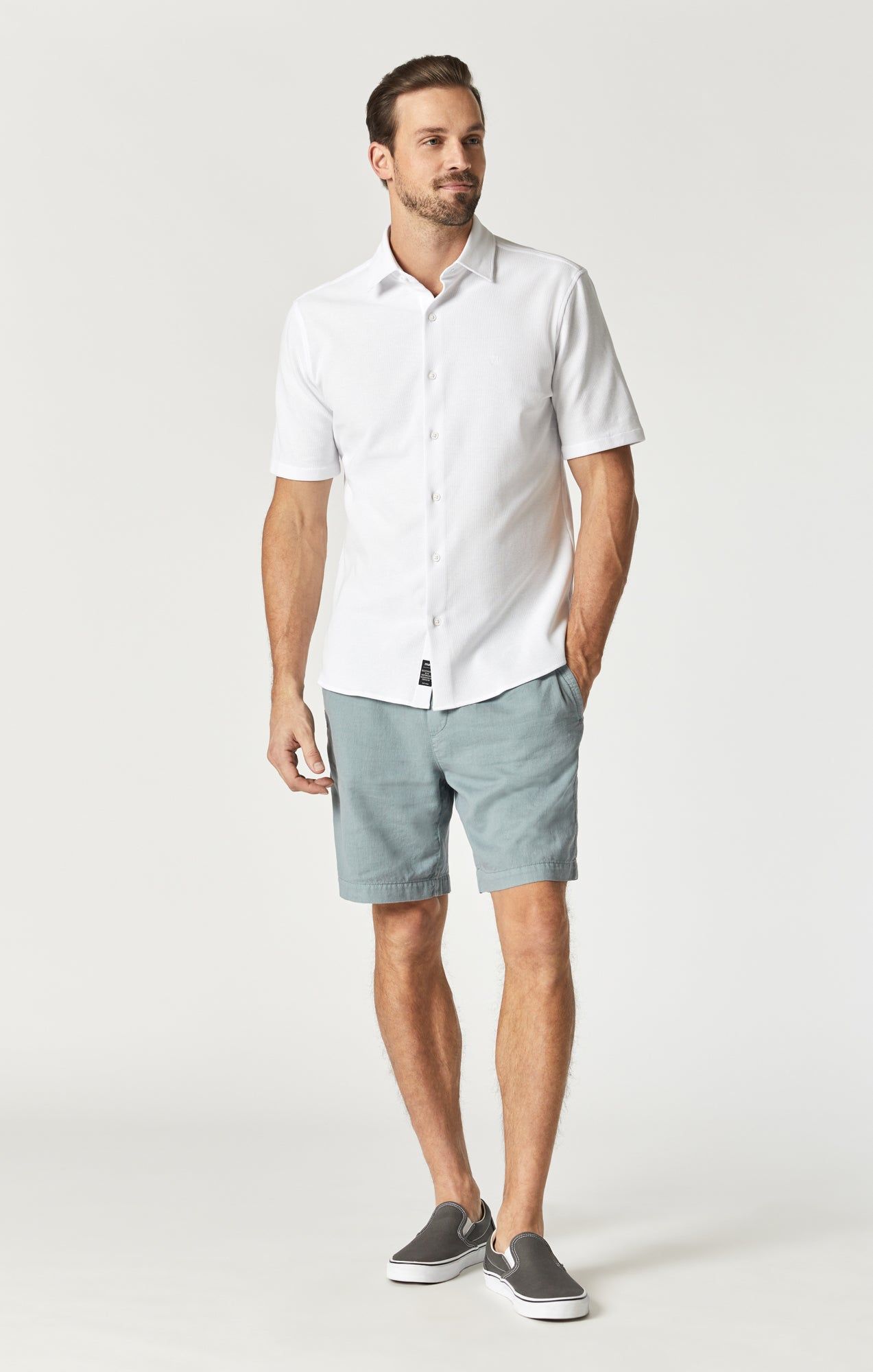 SHORT SLEEVE SHIRT IN ANTIQUE WHITE sold by Mavi product image thumbnail 4