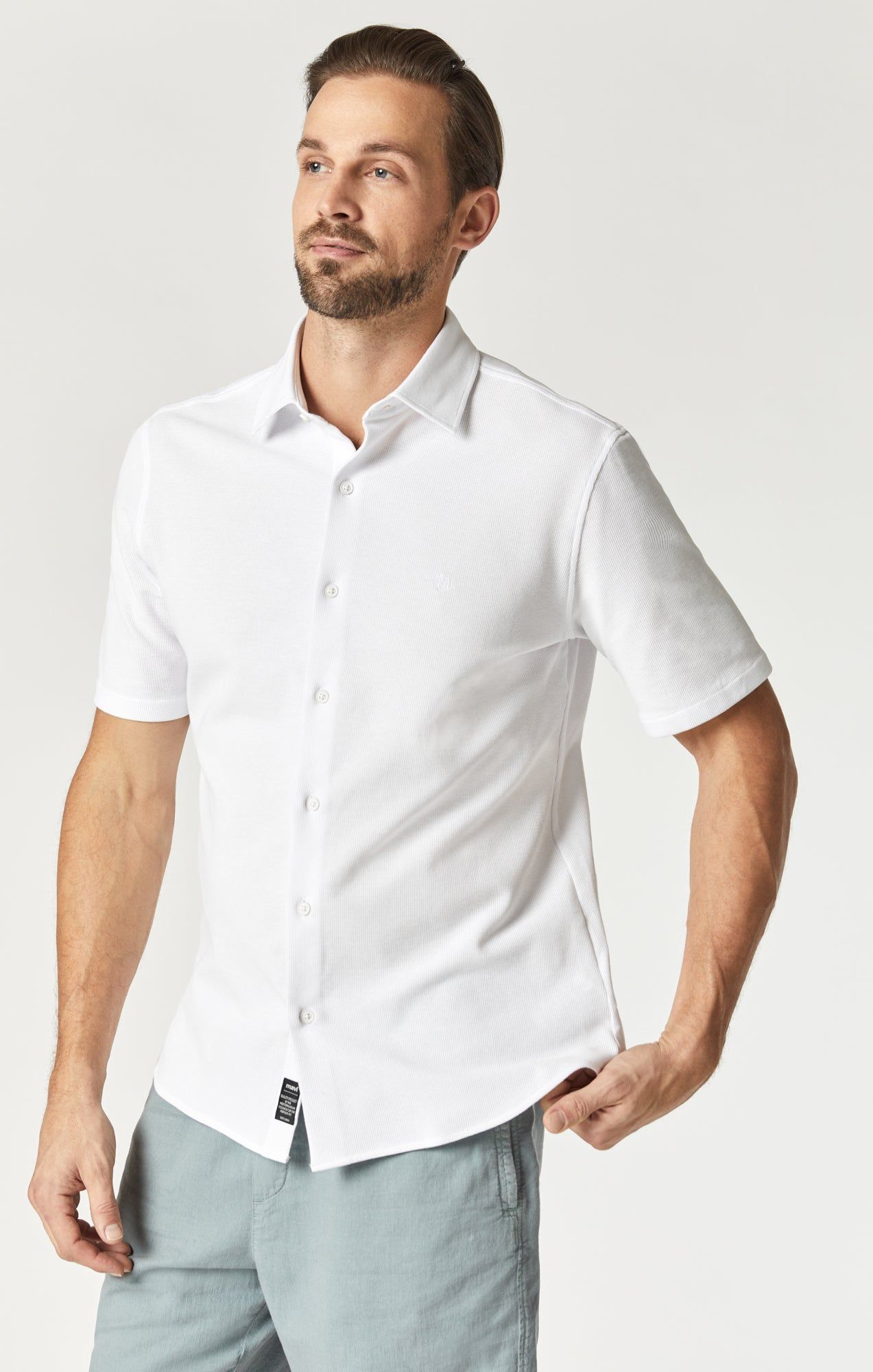 SHORT SLEEVE SHIRT IN ANTIQUE WHITE sold by Mavi product image thumbnail 2