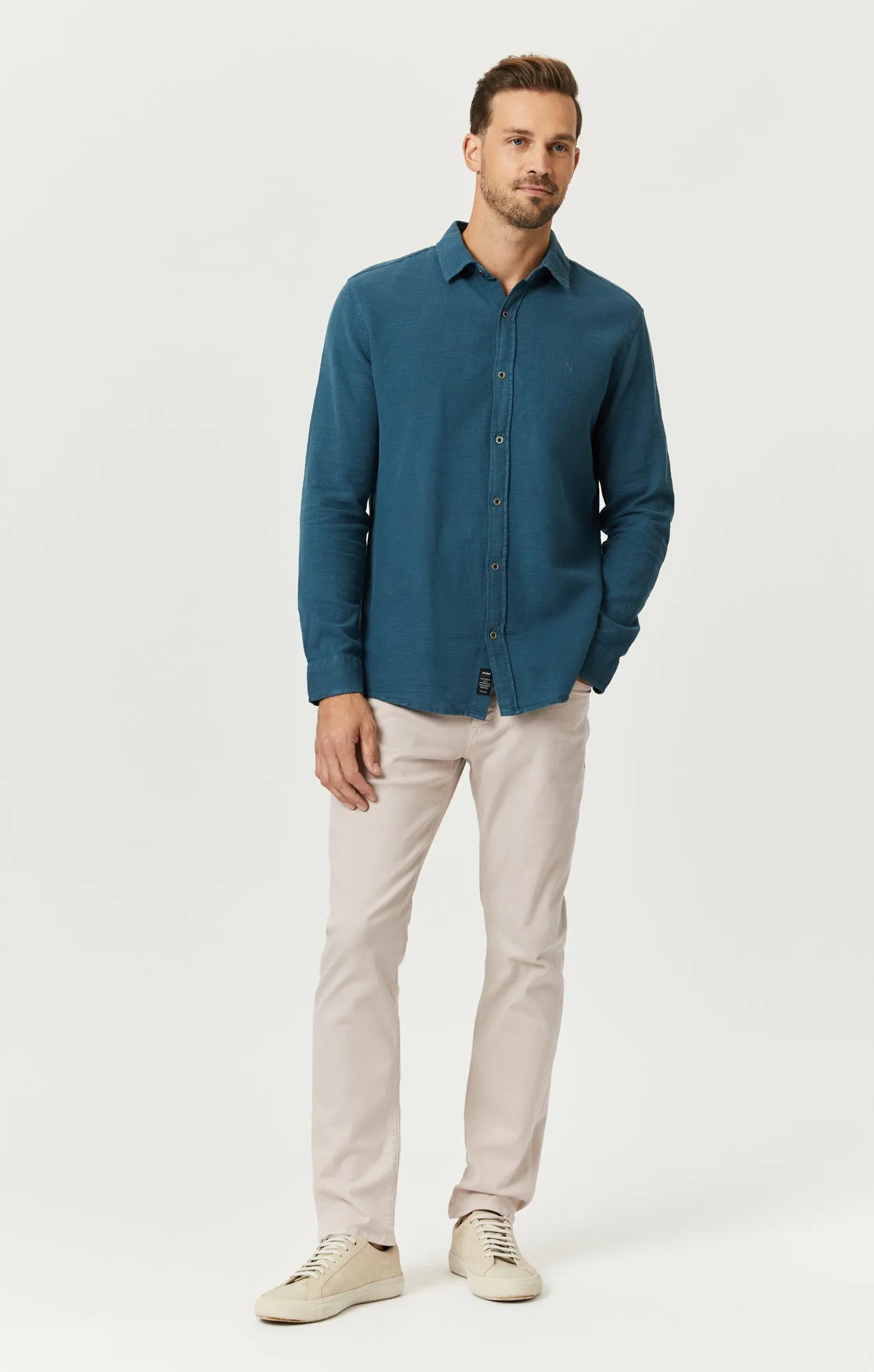 MARCUS SLIM STRAIGHT LEG IN SILVER GRAY SUPERMOVE sold by Mavi