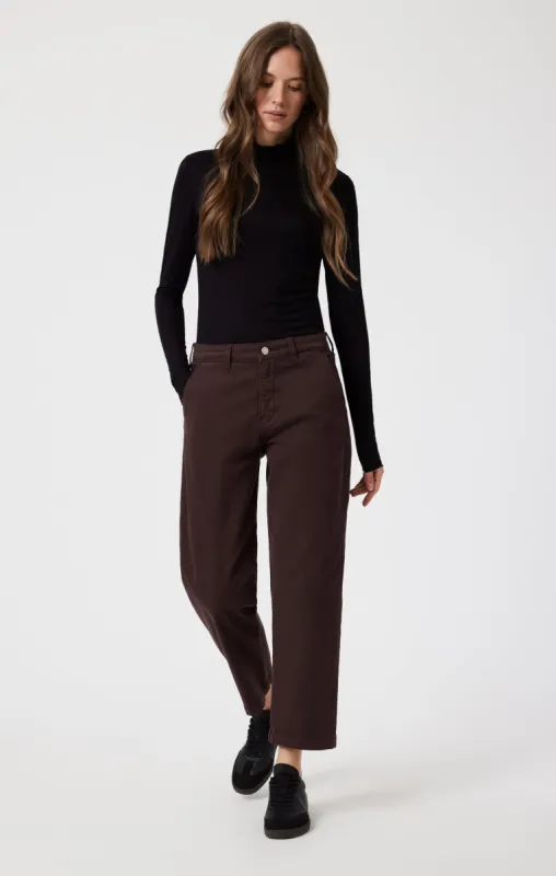 LAUREN STRAIGHT CHINO IN CURRANT CASUAL TWILL sold by Mavi