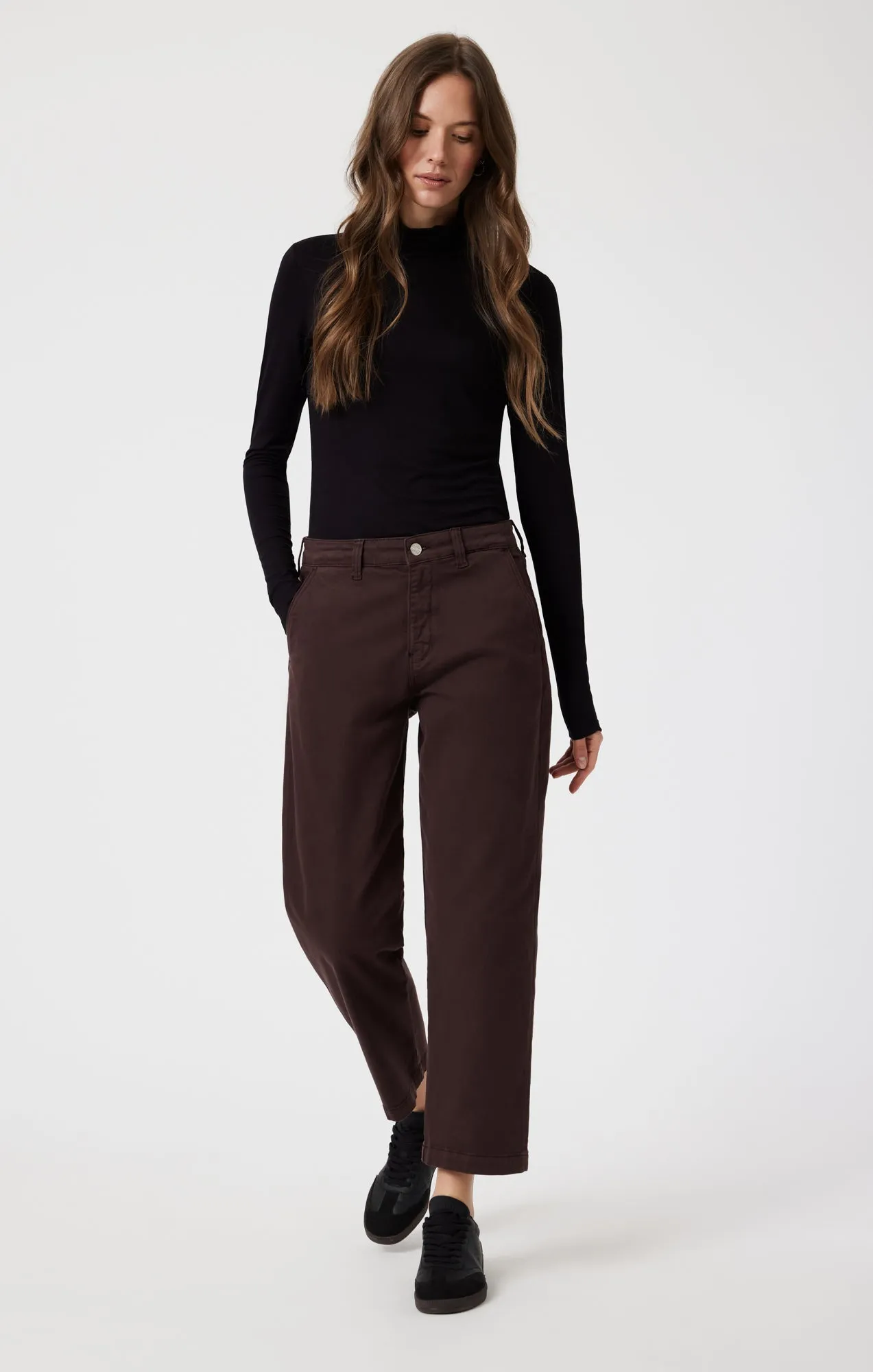LAUREN STRAIGHT CHINO IN CURRANT CASUAL TWILL sold by Mavi
