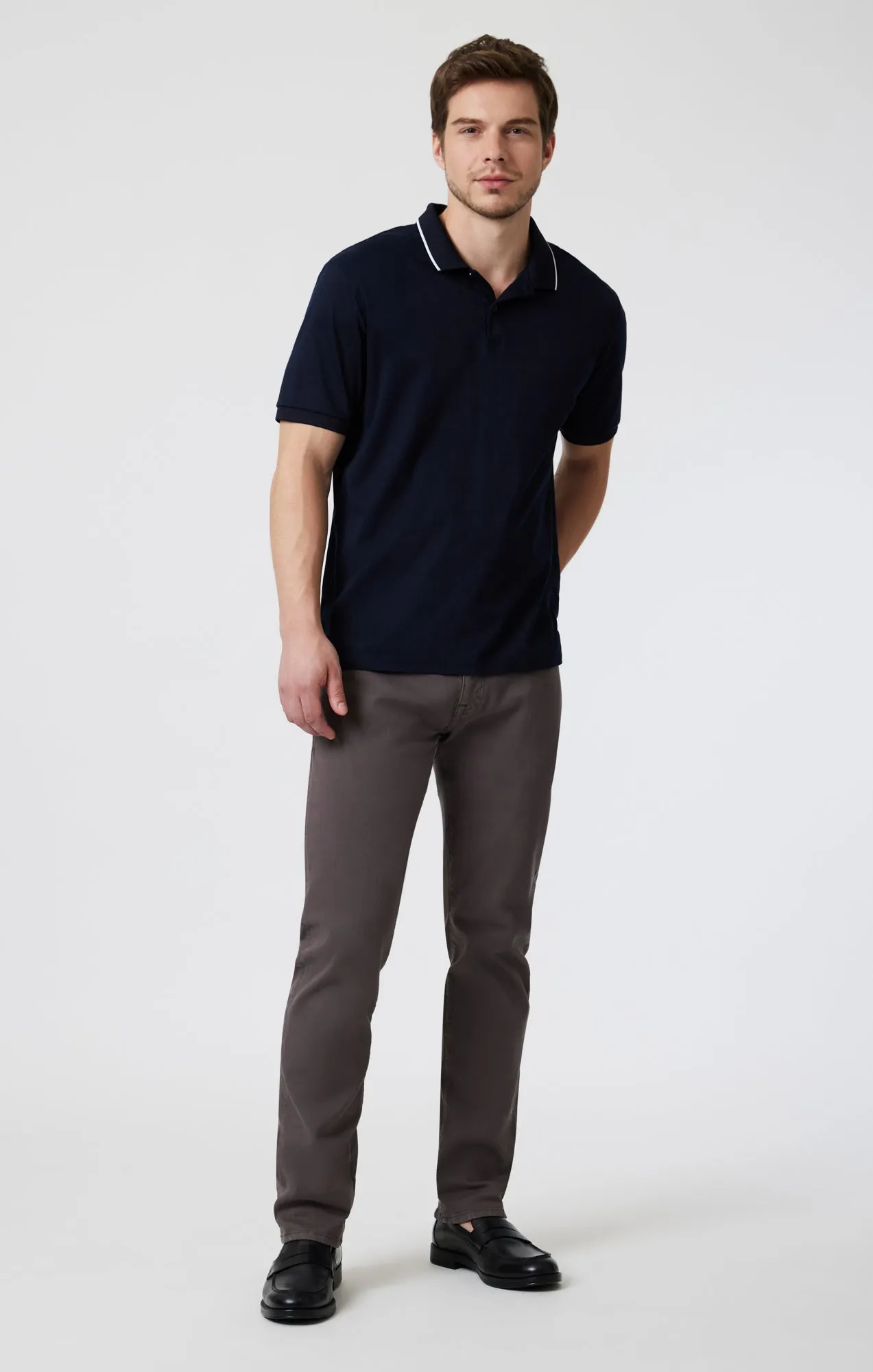 MARCUS SLIM STRAIGHT LEG IN EARL GREY SUPERMOVE sold by Mavi