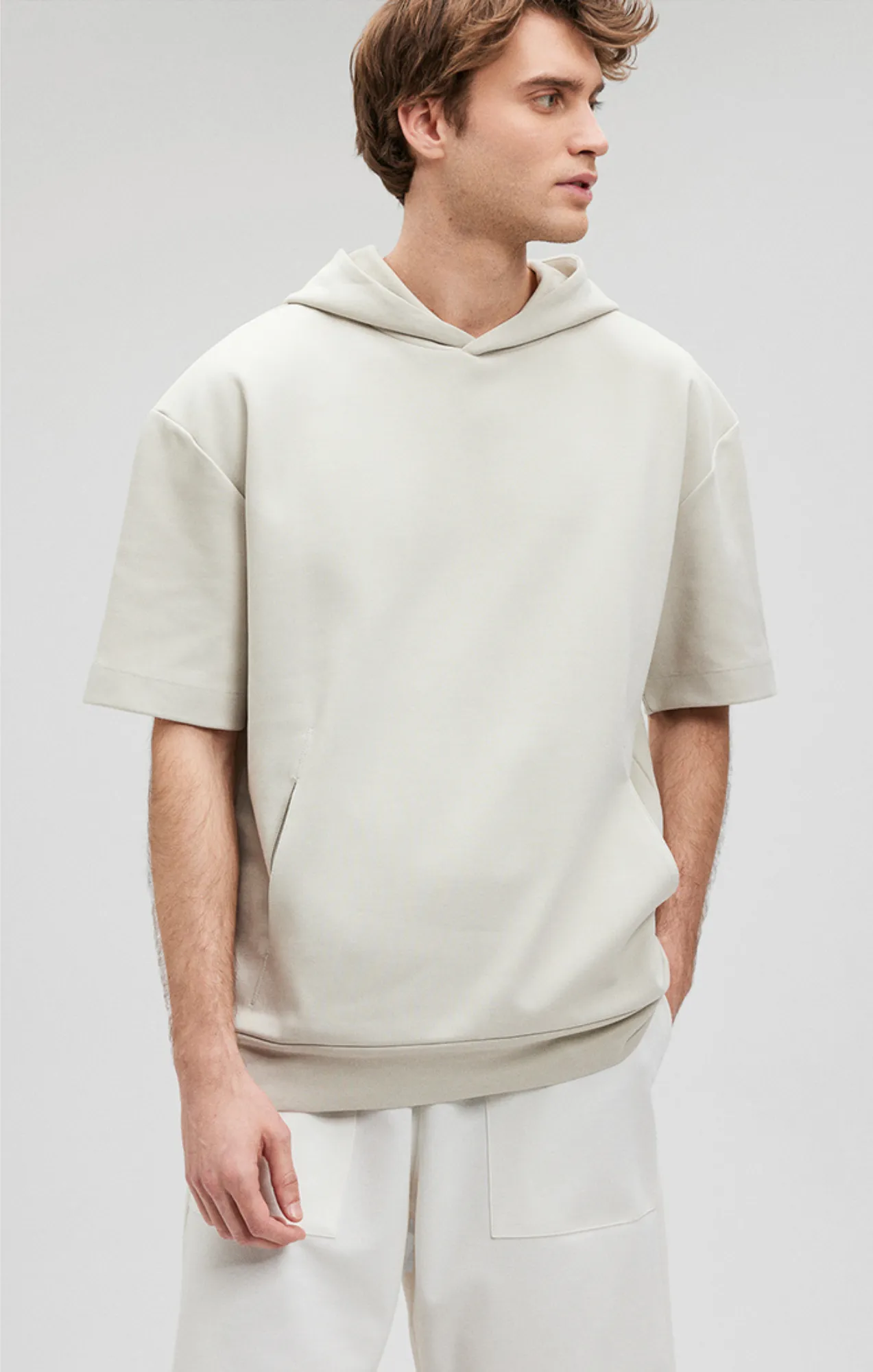 SHORT SLEEVE HOODIE IN MOONSTRUCK sold by Mavi product image thumbnail 2