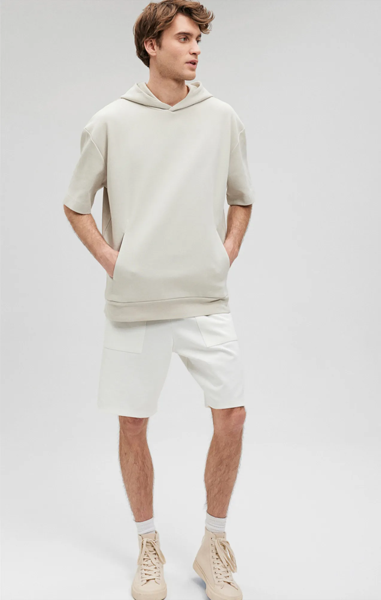 SHORT SLEEVE HOODIE IN MOONSTRUCK sold by Mavi