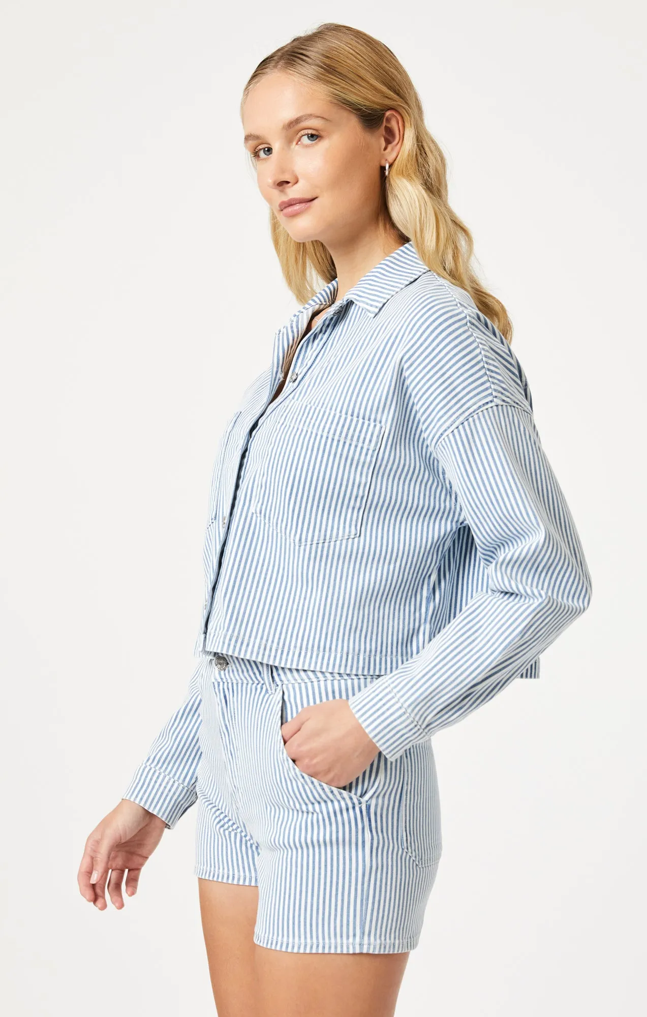 RAYNA SHIRT IN STRIPE DENIM sold by Mavi product image thumbnail 2