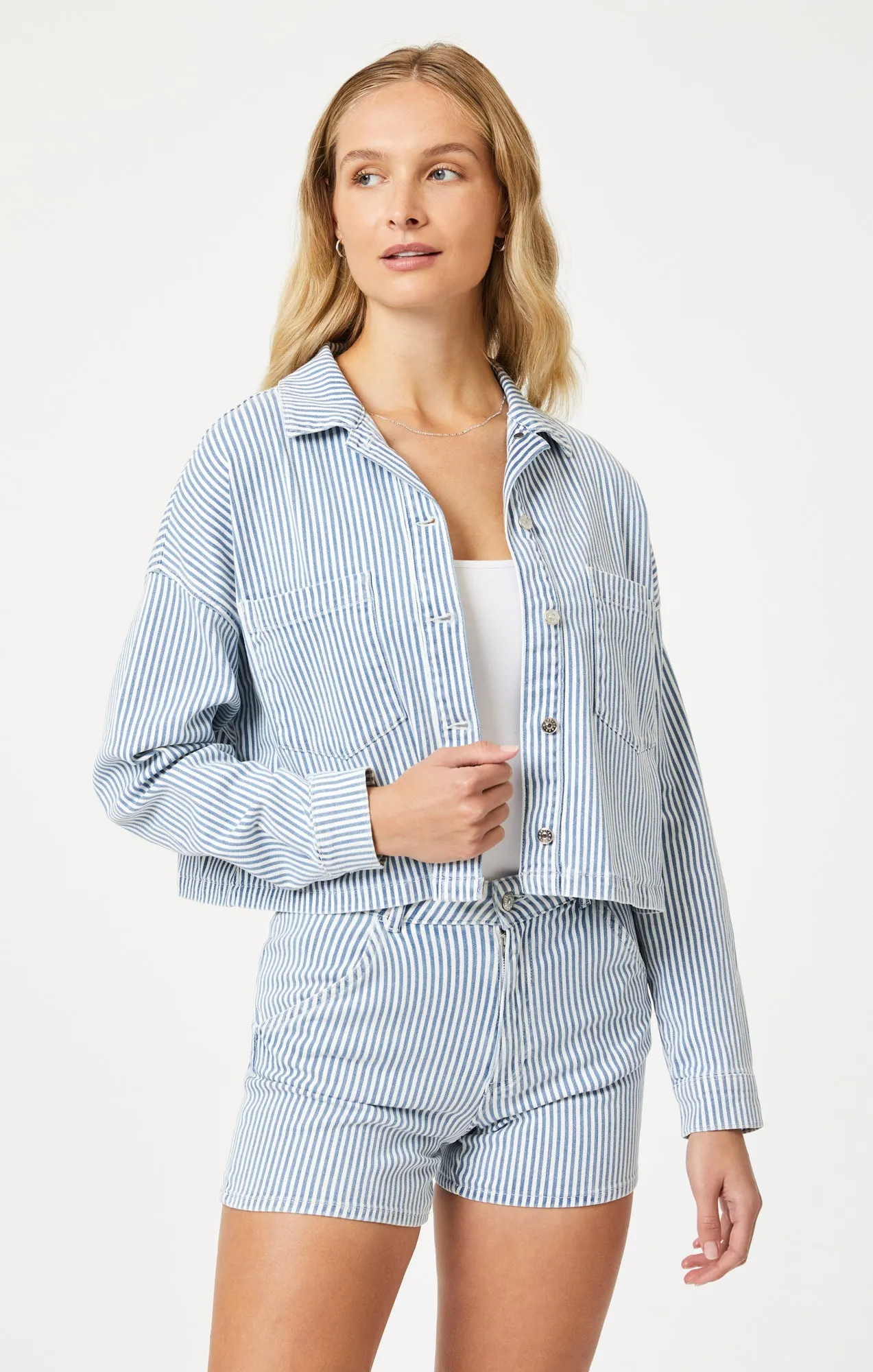 RAYNA SHIRT IN STRIPE DENIM sold by Mavi