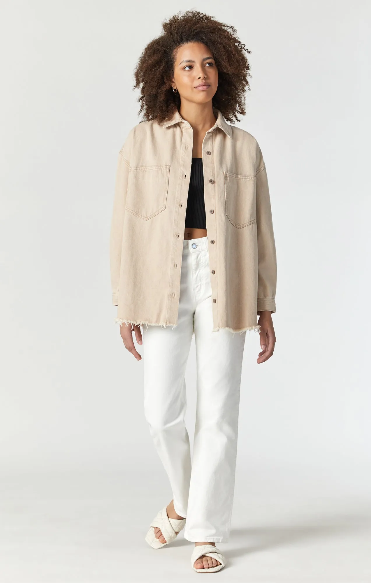 DINA DENIM SHIRT IN BEIGE NATURAL DYE sold by Mavi product image thumbnail 4