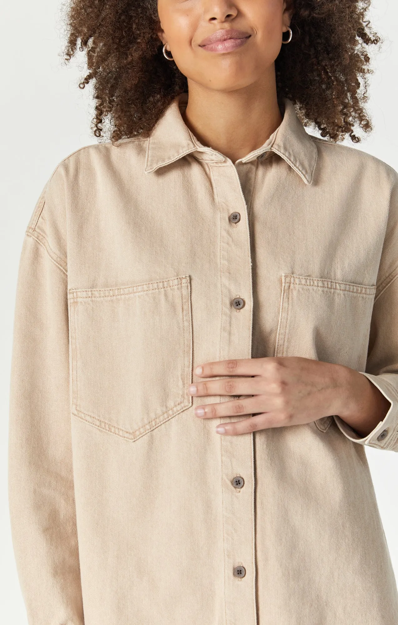 DINA DENIM SHIRT IN BEIGE NATURAL DYE sold by Mavi product image thumbnail 5