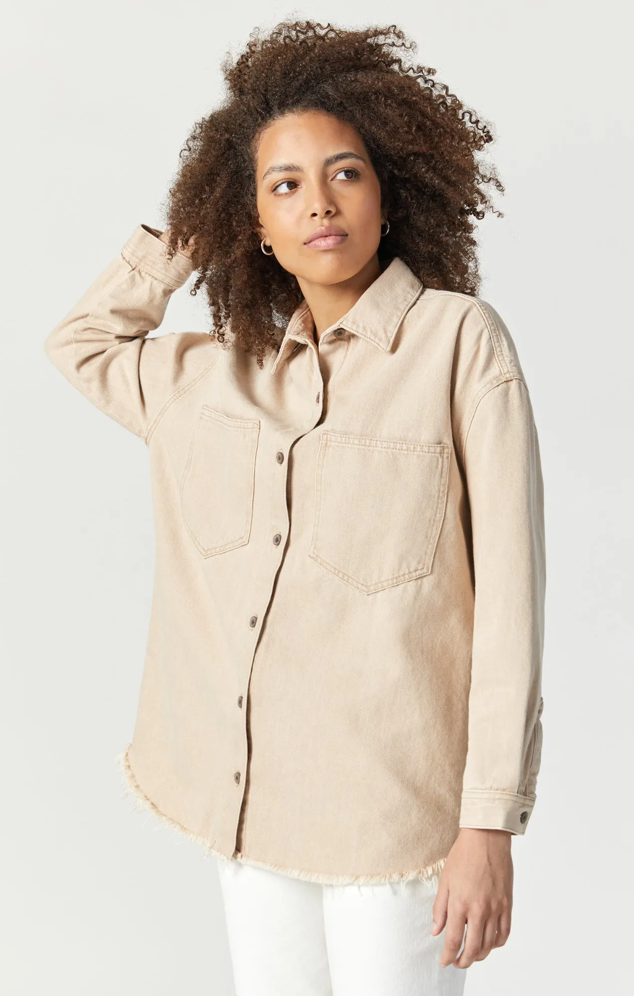 DINA DENIM SHIRT IN BEIGE NATURAL DYE sold by Mavi product image thumbnail 2