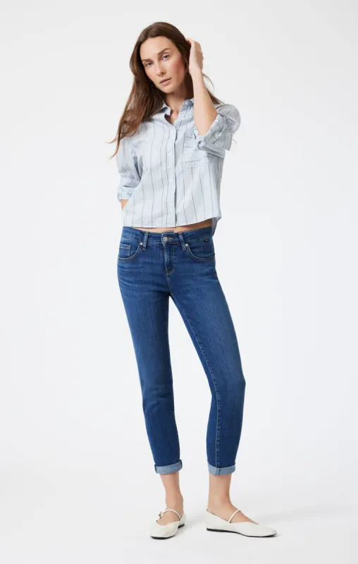 ADA BOYFRIEND IN DARK BRUSHED FEATHER BLUE sold by Mavi