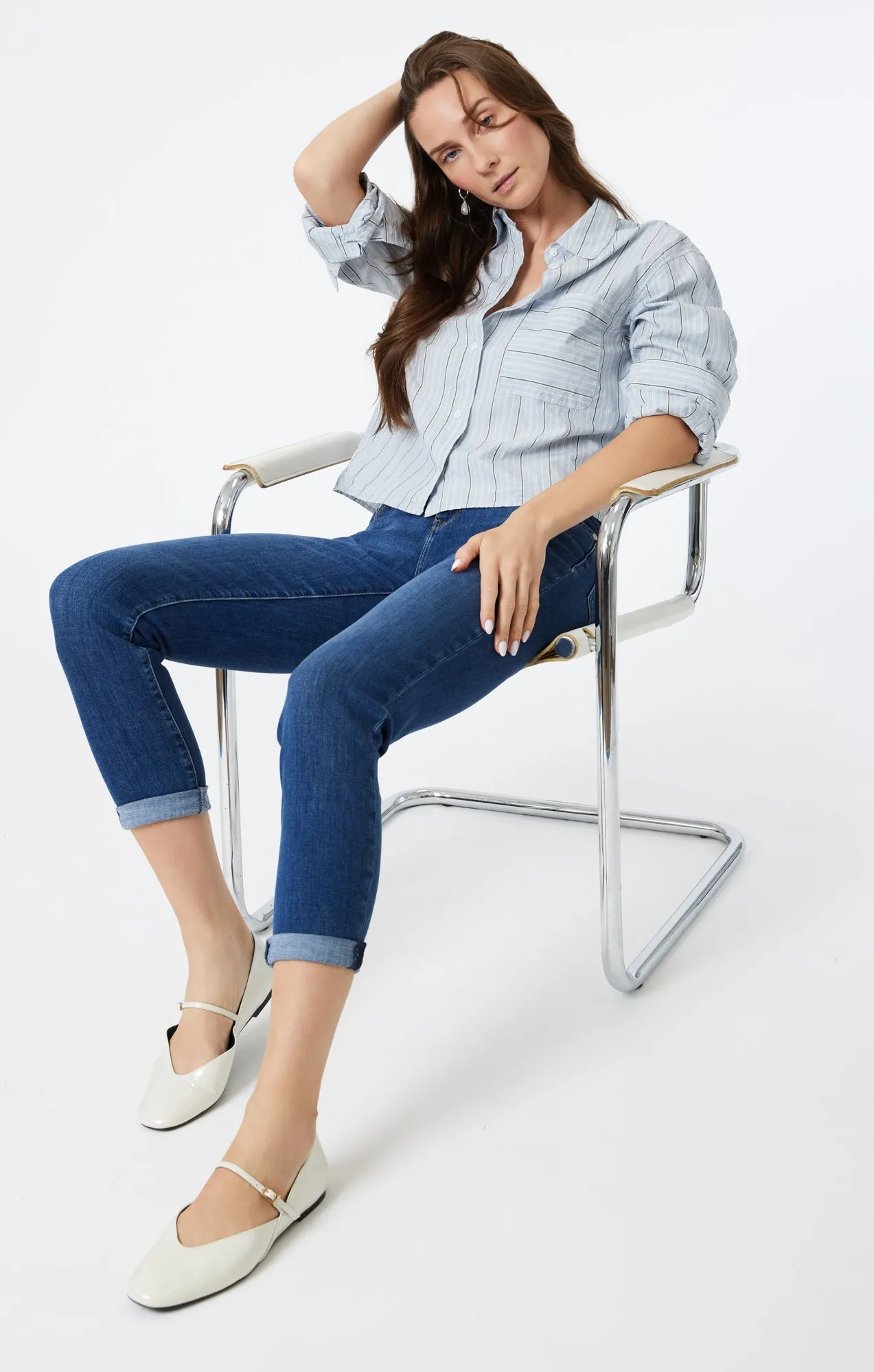 ADA BOYFRIEND IN DARK BRUSHED FEATHER BLUE sold by Mavi product image thumbnail 2