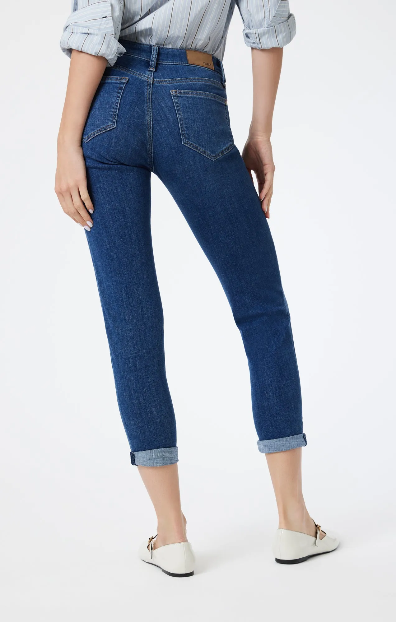 ADA BOYFRIEND IN DARK BRUSHED FEATHER BLUE sold by Mavi product image thumbnail 5