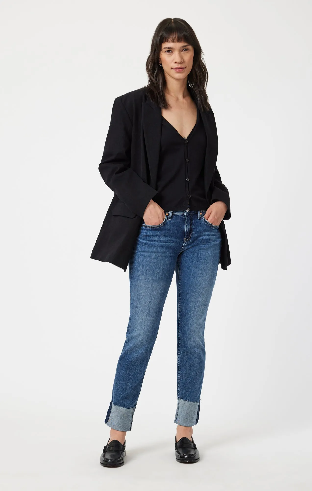 EMMA SLIM BOYFRIEND IN MID USED FLEX BLUE sold by Mavi product image thumbnail 2