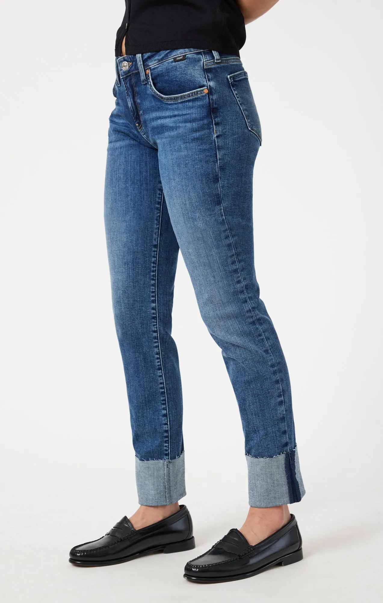 EMMA SLIM BOYFRIEND IN MID USED FLEX BLUE sold by Mavi product image thumbnail 4