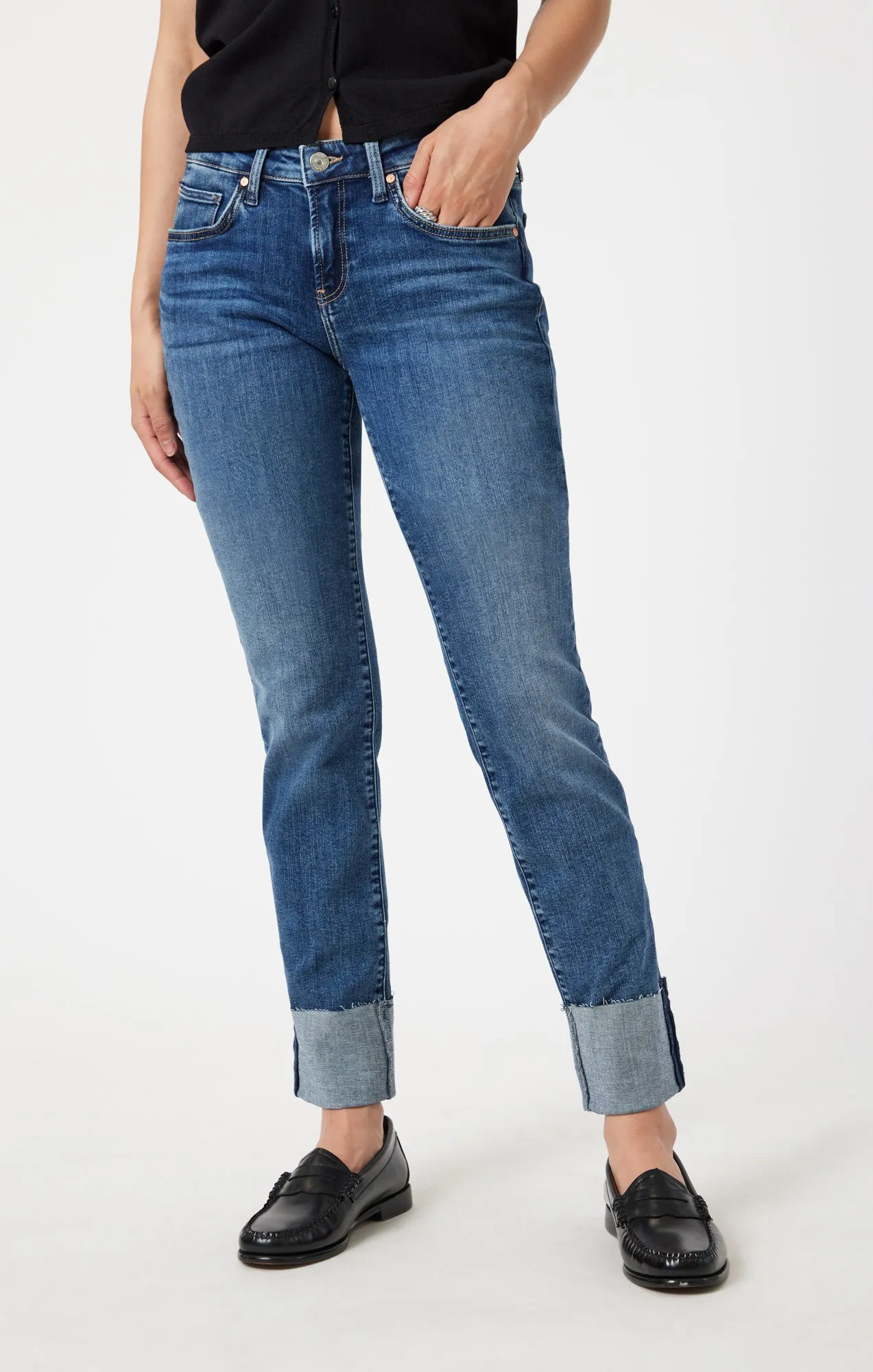 EMMA SLIM BOYFRIEND IN MID USED FLEX BLUE sold by Mavi product image thumbnail 3