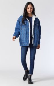 SANDY JACKET IN MID SHERPA GOLD ICON sold by Mavi