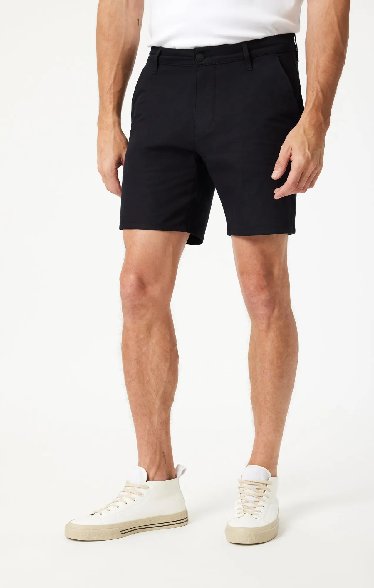 DARREN CHINO SHORTS IN BLACK TRUE MOVE sold by Mavi product image thumbnail 4