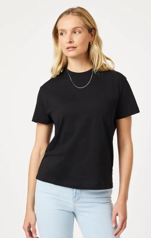 CREW NECK T-SHIRT IN BLACK sold by Mavi