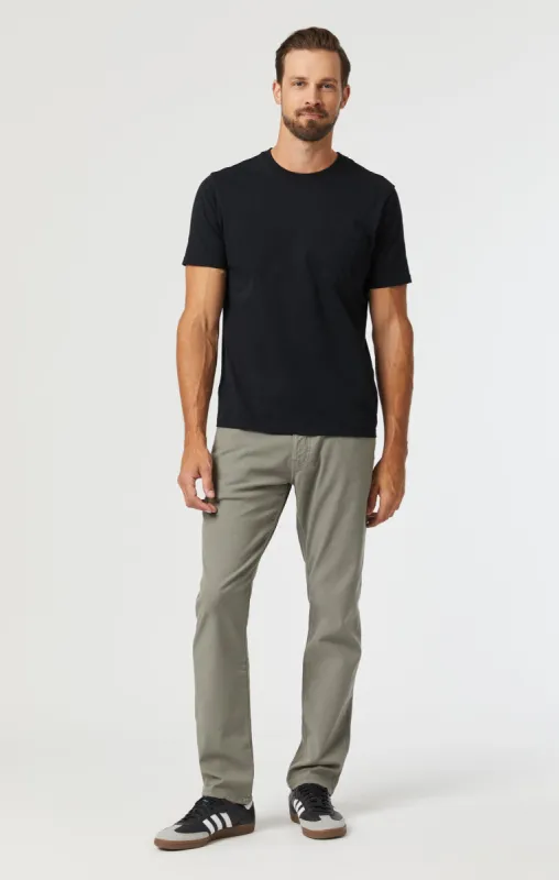 MARCUS SLIM STRAIGHT LEG IN PEWTER LUXE TWILL sold by Mavi