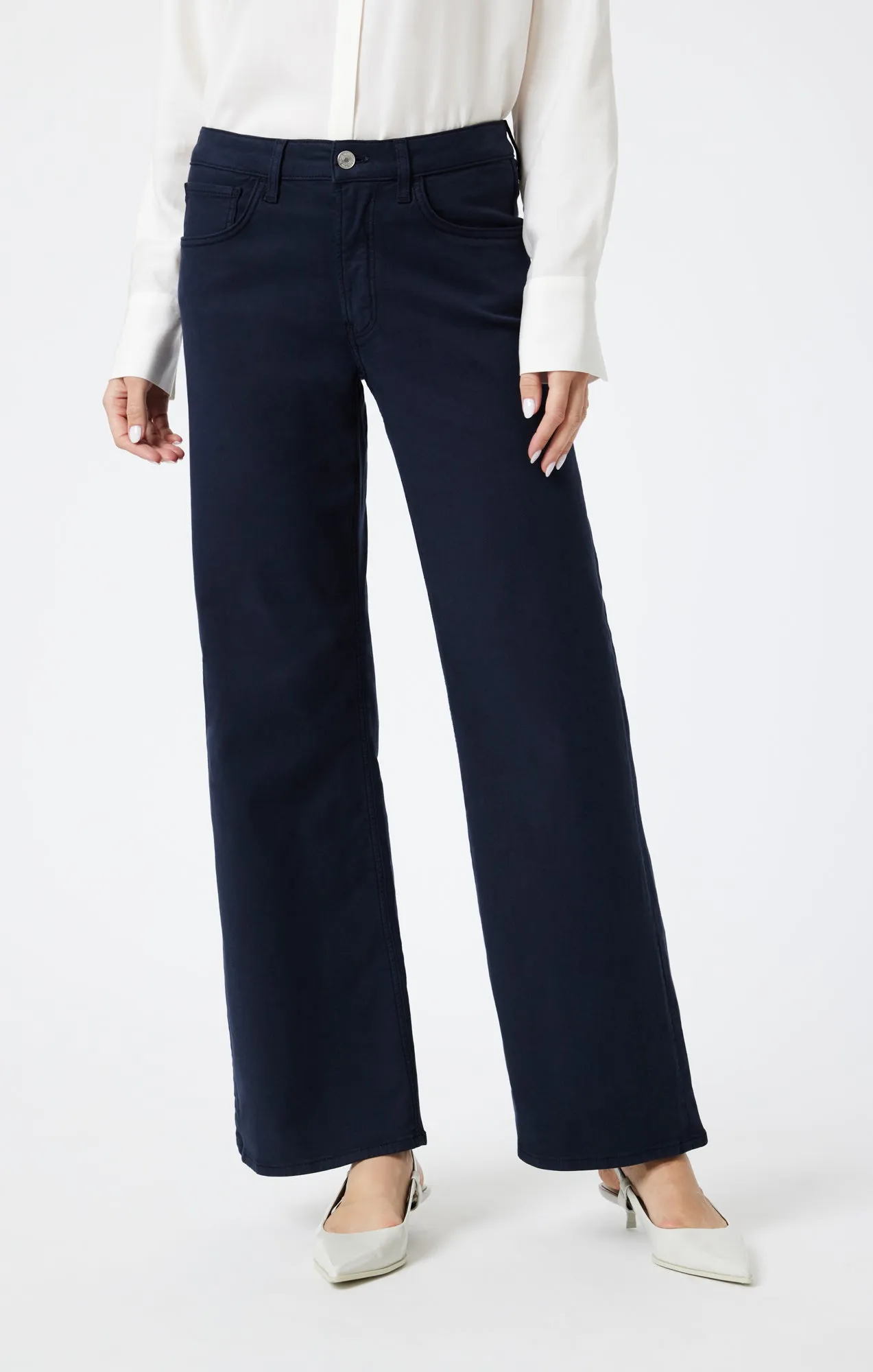 ALENA WIDE LEG IN MIDNIGHT LUXE TWILL sold by Mavi product image thumbnail 3