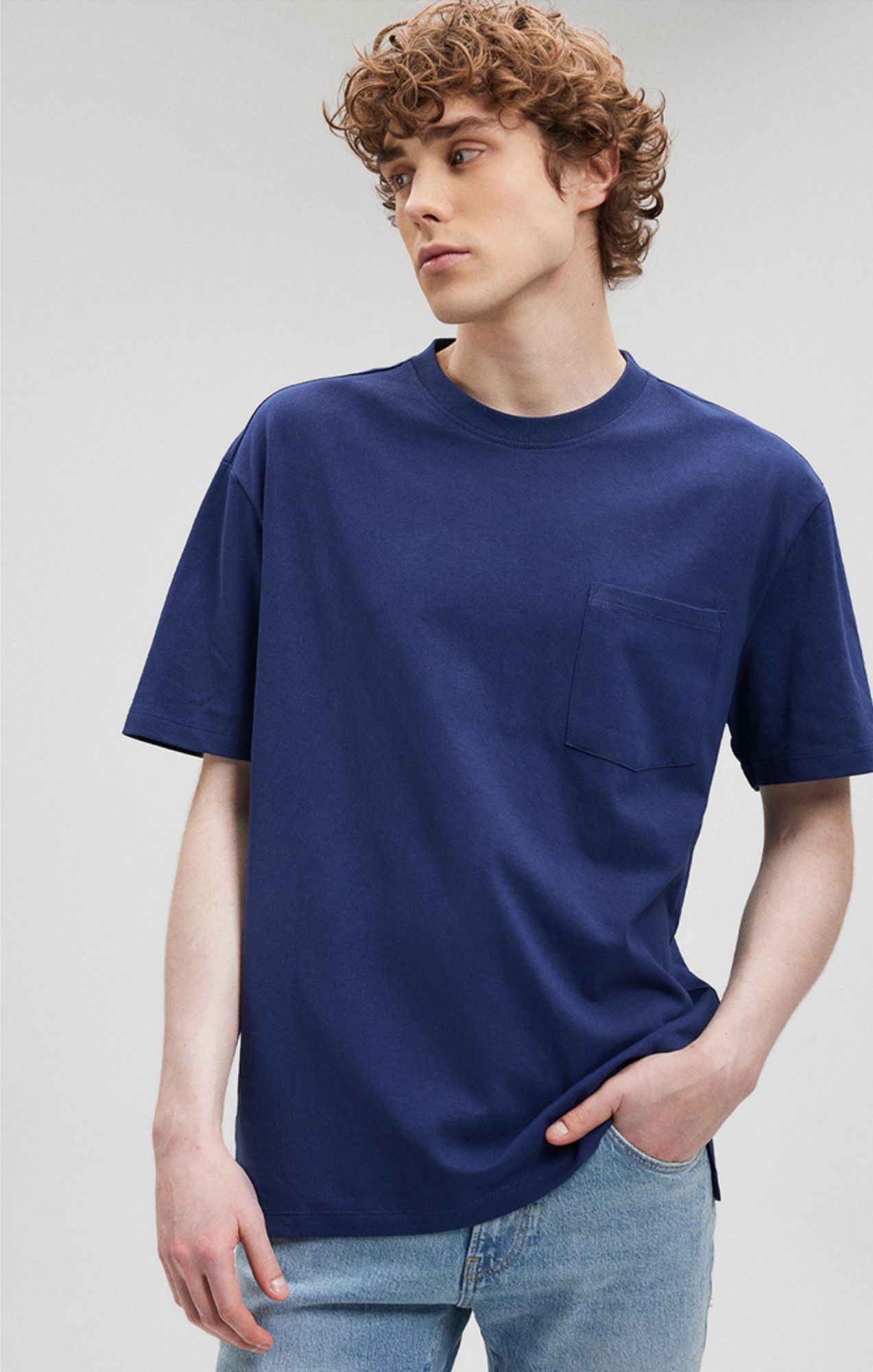 POCKET T-SHIRT IN MARITIME BLUE sold by Mavi