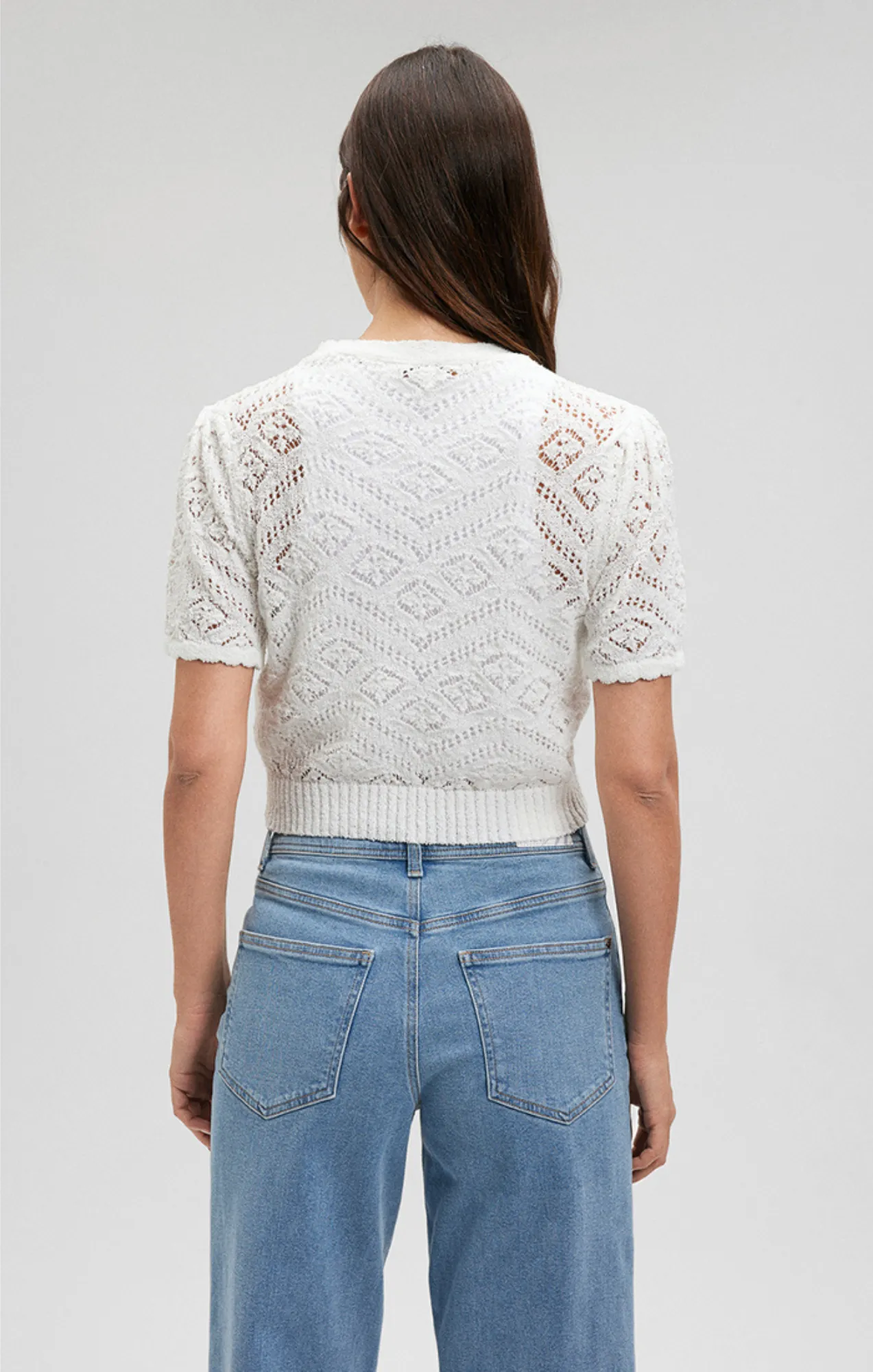 CROPPED CARDIGAN IN ANTIQUE WHITE sold by Mavi product image thumbnail 4