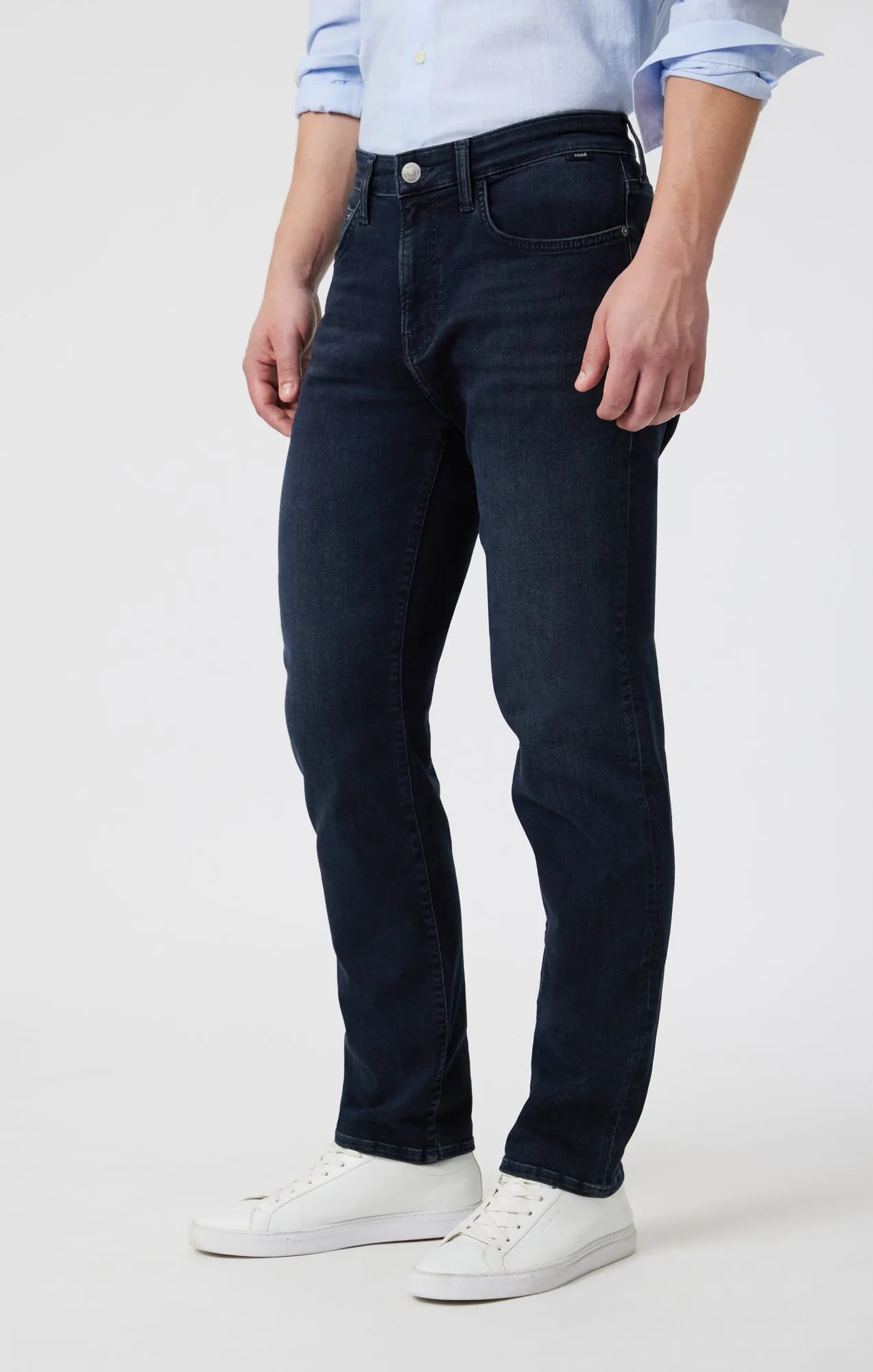 MARCUS SLIM STRAIGHT LEG IN BLUE BLACK BRUSHED SUPERMOVE sold by Mavi product image thumbnail 4