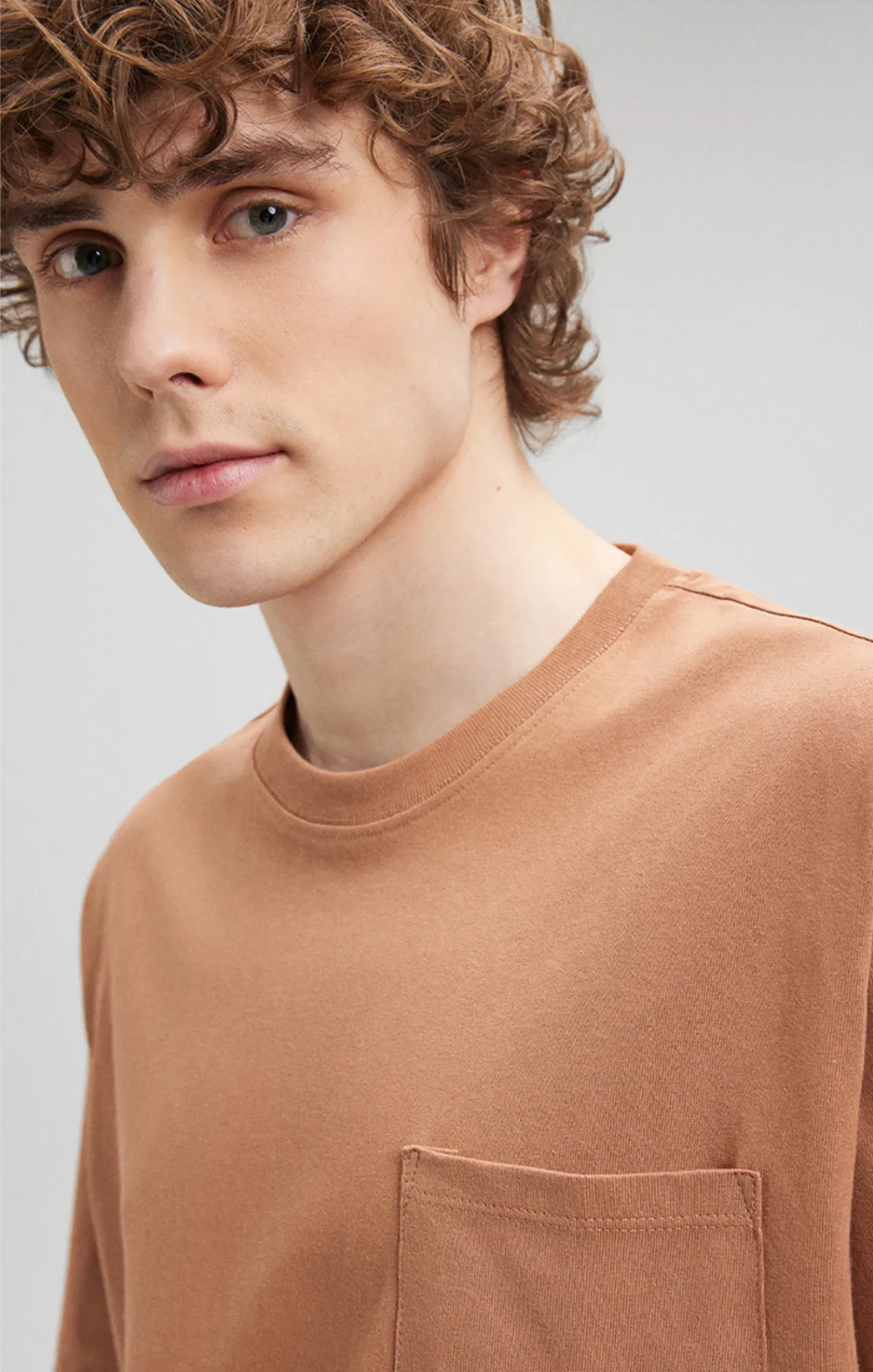 POCKET T-SHIRT IN CHIPMUNK sold by Mavi product image thumbnail 5