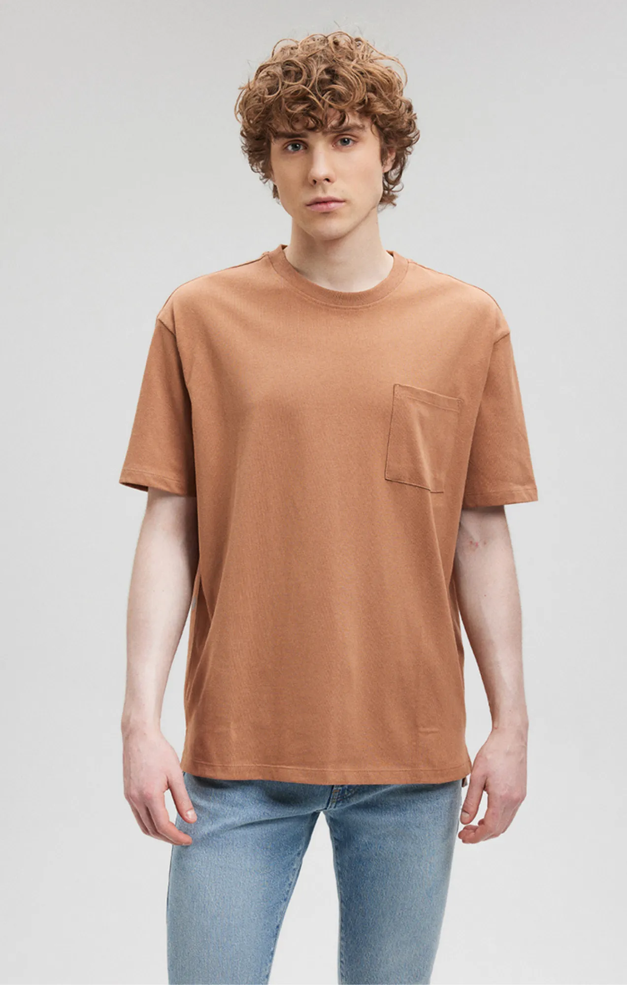 POCKET T-SHIRT IN CHIPMUNK sold by Mavi product image thumbnail 3