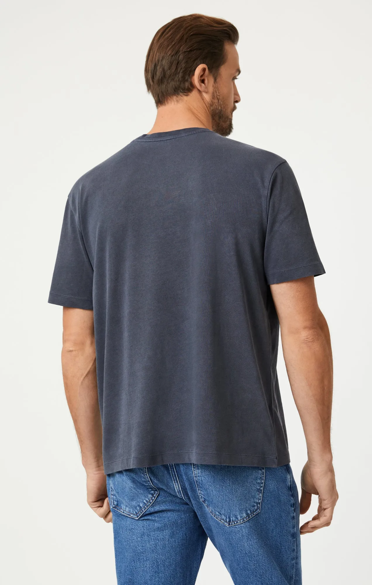 SHORT SLEEVE T-SHIRT IN MARITIME BLUE sold by Mavi product image thumbnail 3