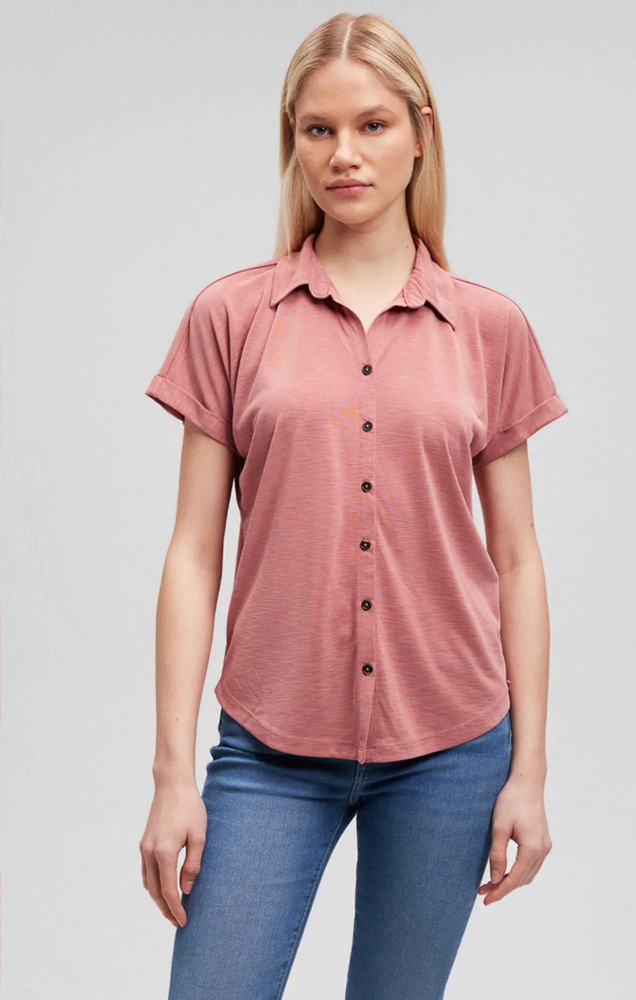 BUTTON-UP SHIRT IN CANYON ROSE sold by Mavi product image thumbnail 4
