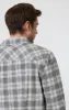DOUBLE POCKET CHECK SHIRT IN GREY MARL CHECK sold by Mavi