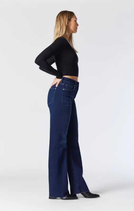 VICTORIA WIDE LEG JEANS IN DEEP ORGANIC BLUE sold by Mavi