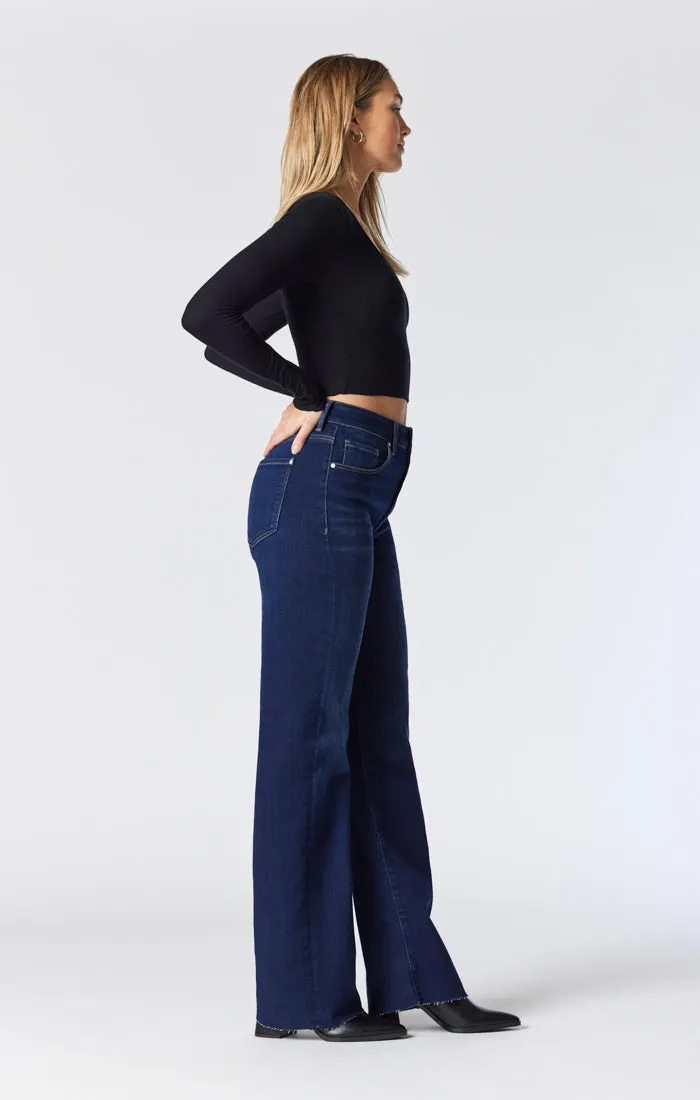 VICTORIA WIDE LEG JEANS IN DEEP ORGANIC BLUE sold by Mavi