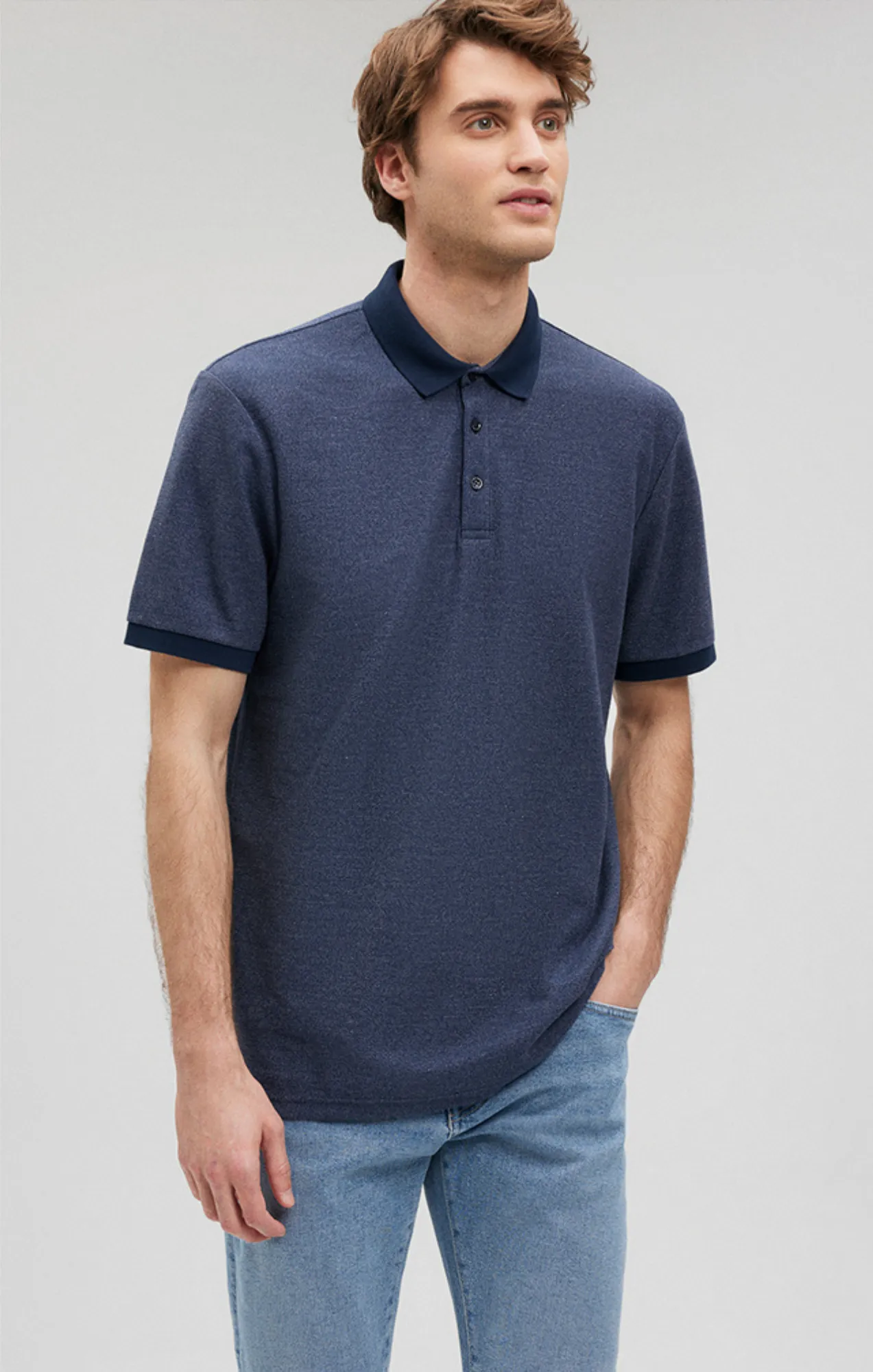 POLO SHIRT IN TOTAL ECLIPSE sold by Mavi product image thumbnail 2