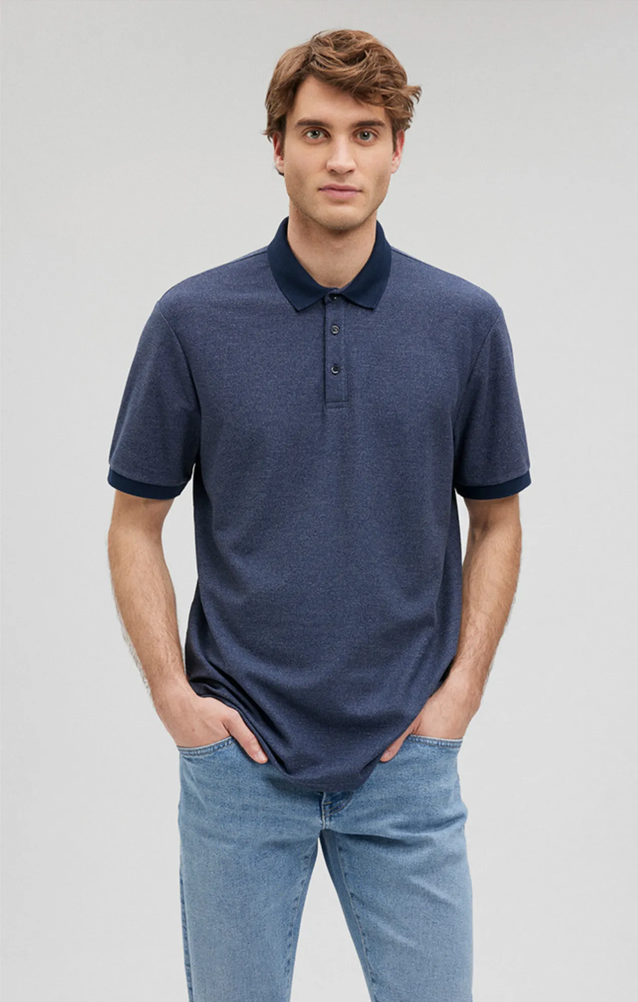 POLO SHIRT IN TOTAL ECLIPSE sold by Mavi product image thumbnail 3
