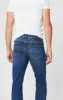 ZACH STRAIGHT LEG JEANS IN MID BLUE ORGANIC MOVE sold by Mavi