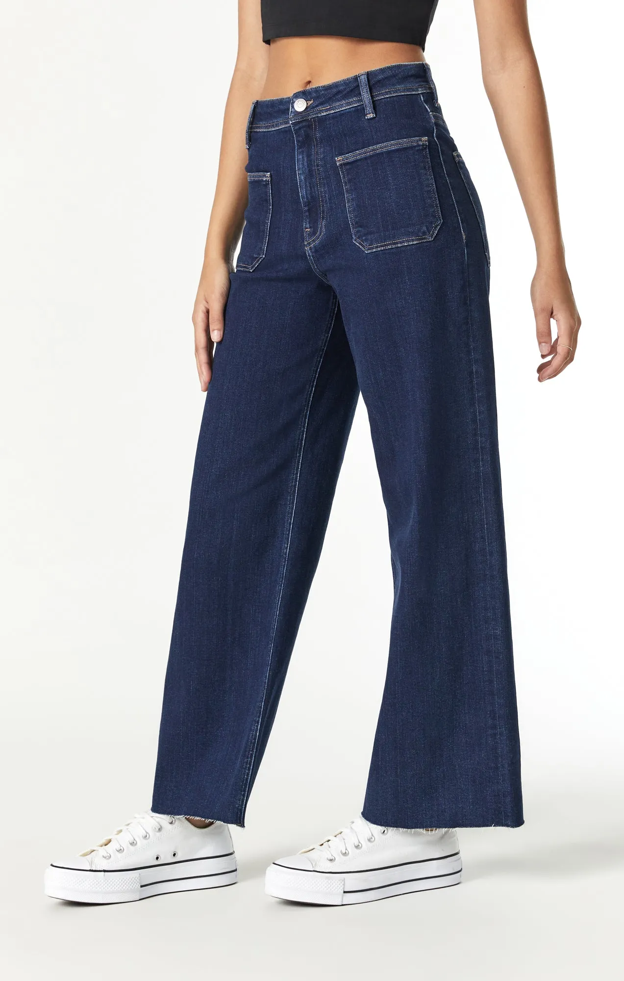 PALOMA MARINE POCKET WIDE LEG IN DARK ORGANIC BLUE sold by Mavi product image thumbnail 3