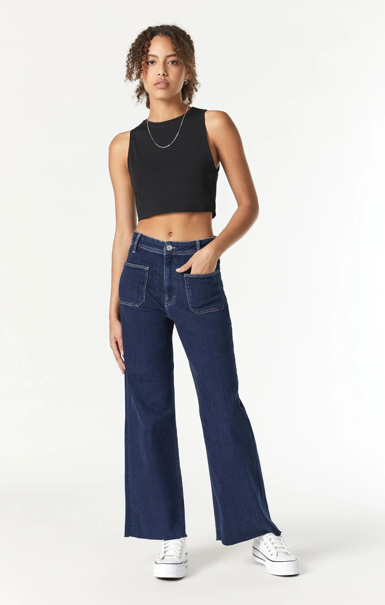 PALOMA MARINE POCKET WIDE LEG IN DARK ORGANIC BLUE sold by Mavi product image thumbnail 4