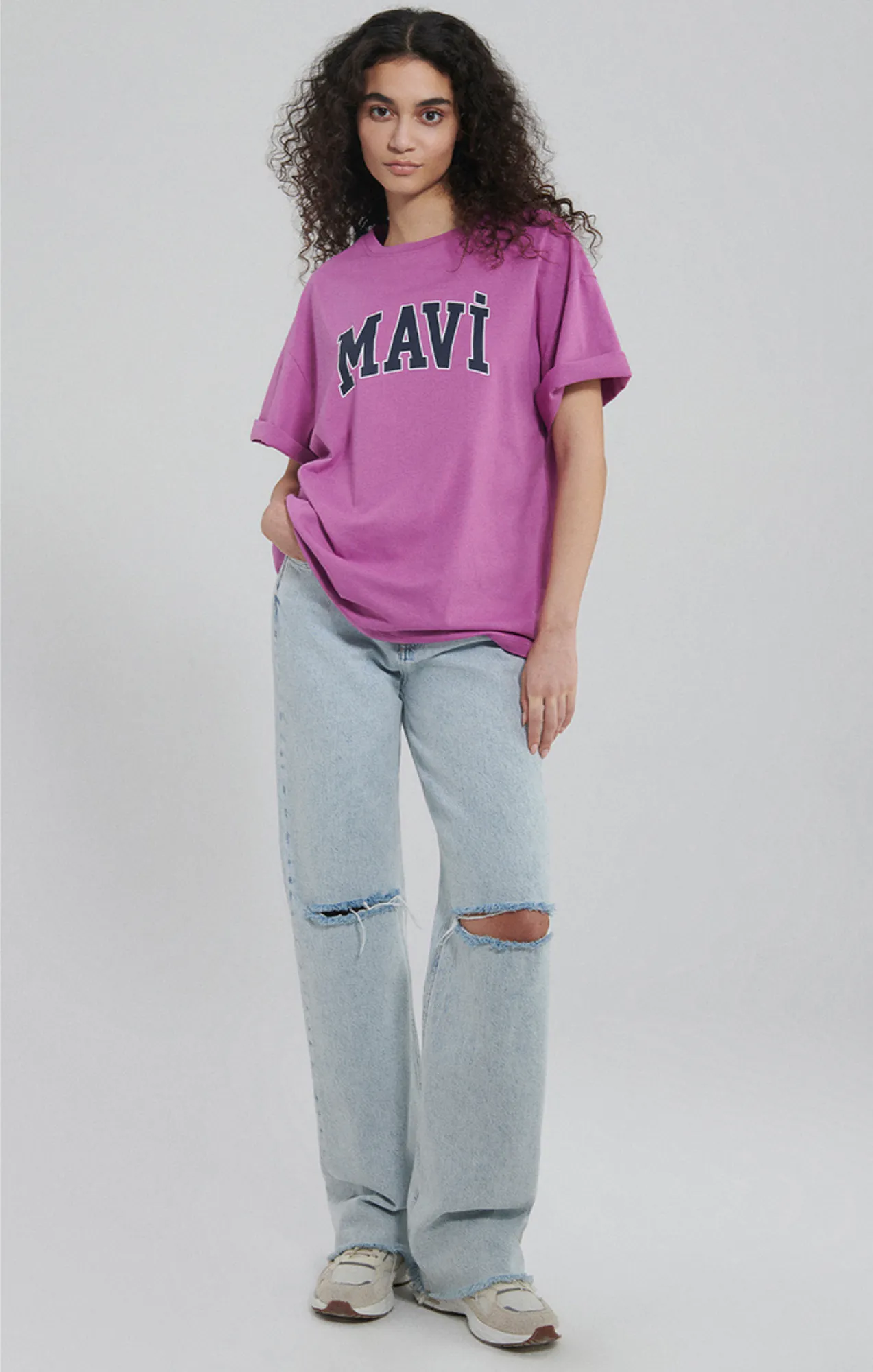 MAVI LOGO T-SHIRT IN BODACIOUS sold by Mavi product image thumbnail 2