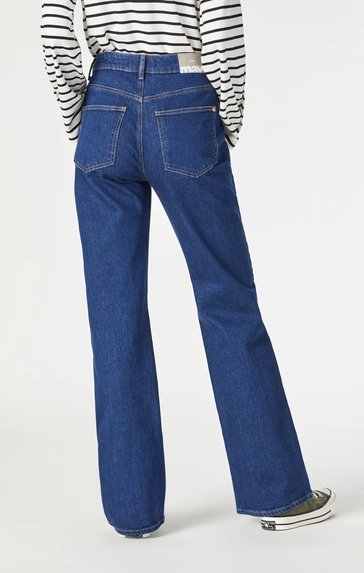 VICTORIA WIDE LEG IN SOLID DEEP RECYCLED BLUE sold by Mavi product image thumbnail 4