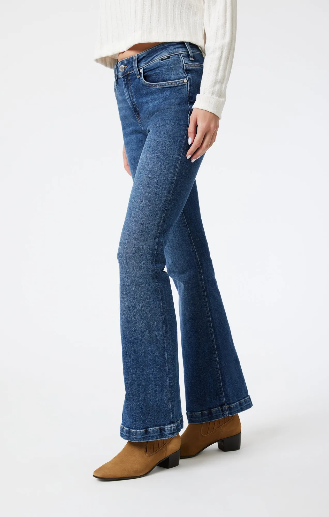 SYDNEY FLARE IN DARK BRUSHED RECYCLED BLUE sold by Mavi product image thumbnail 4