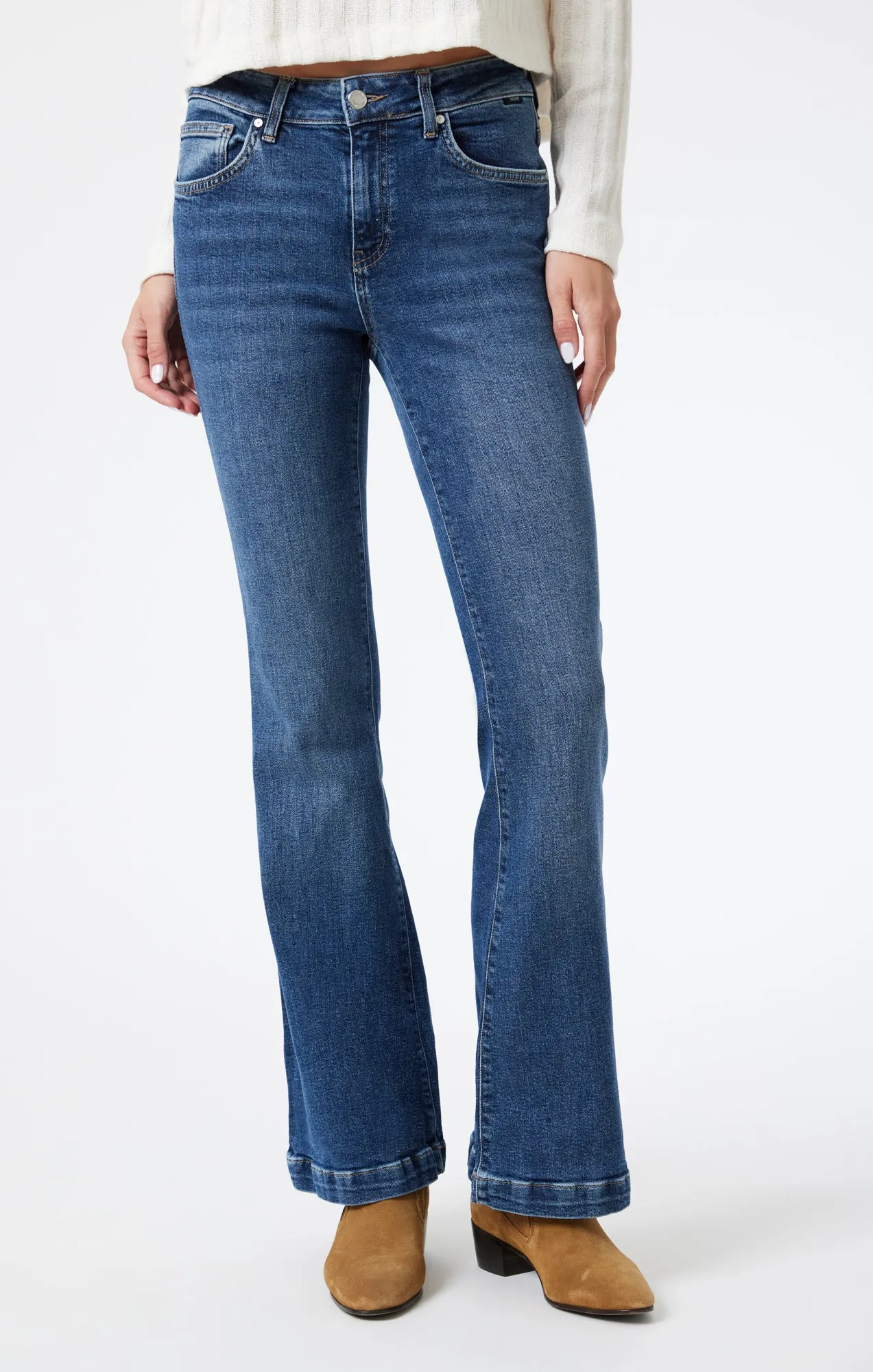 SYDNEY FLARE IN DARK BRUSHED RECYCLED BLUE sold by Mavi product image thumbnail 3