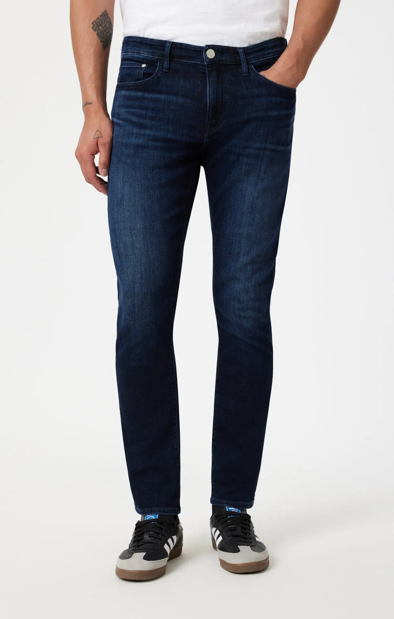 JAKE SLIM LEG IN DEEP BRUSHED FEATHER BLUE sold by Mavi product image thumbnail 3