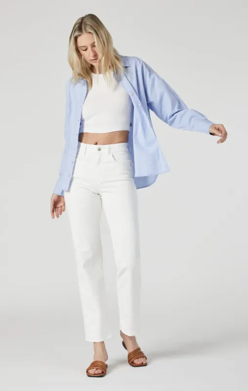 BARCELONA WIDE LEG IN OFF WHITE TRUE BLUE sold by Mavi