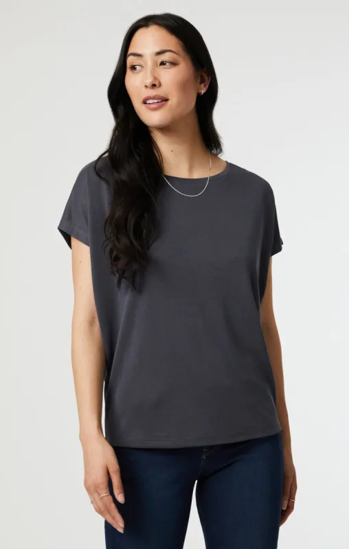 SHORT SLEEVE T-SHIRT IN GRAY BLUE sold by Mavi