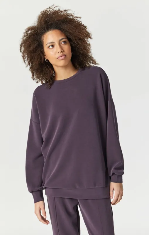 OVERSIZED SWEATSHIRT IN PLUM PERFECT sold by Mavi